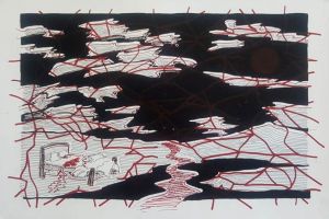Night of Blood / Lithograph / Ink on Paper / 2018