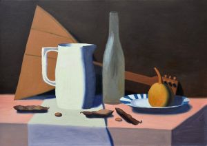 Still Life With Beans / oil on cardboard / 50 x 70 cm / 2014