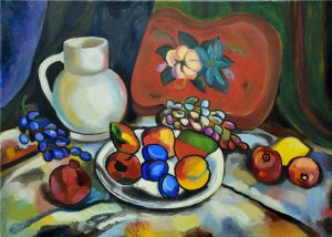 Copy of a painting by Ilya Mashkov (Илья Машков) / oil on cardboard / 50 x 70 cm / 2015