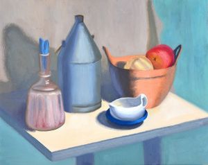 Still Life With A Metal Jug / oil on cardboard / 40 x 60 cm / 2015