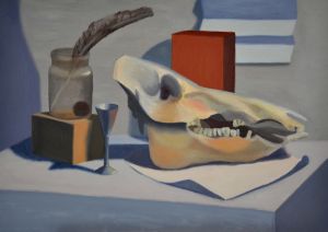 Still Life with a Cow’s Skull / oil on canvas / 50 x 70 cm / 2015