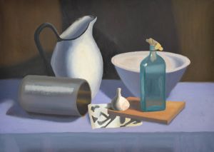 Still Life with a Garlic Head / oil on canvas / 50 x 70 cm / 2015
