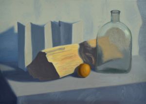 Still Life with a Log / oil on canvas / 50 x 70 cm / 2015