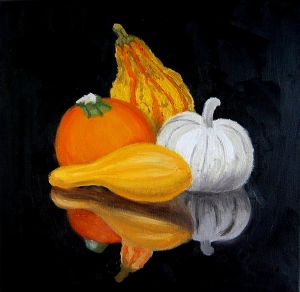 Reflection In Darkness I / oil on canvas / 30 x 30 cm / 2015