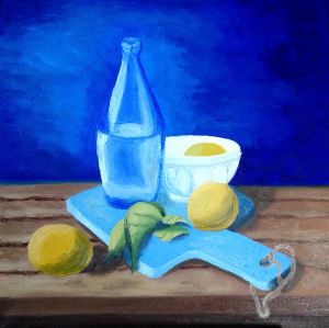 Still Life With Lemons / oil on canvas / 40 x 40 cm / 2015