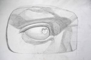 David's Eye / graphite on paper / 45 x 65 cm / 2015